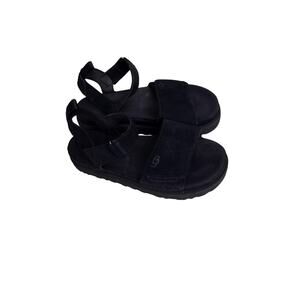 UGG Sandals Womens Size 11 Suede Platform Adjustable Strap Comfort Summer Shoes